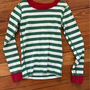 hanna andersson holiday 130 unisex striped top